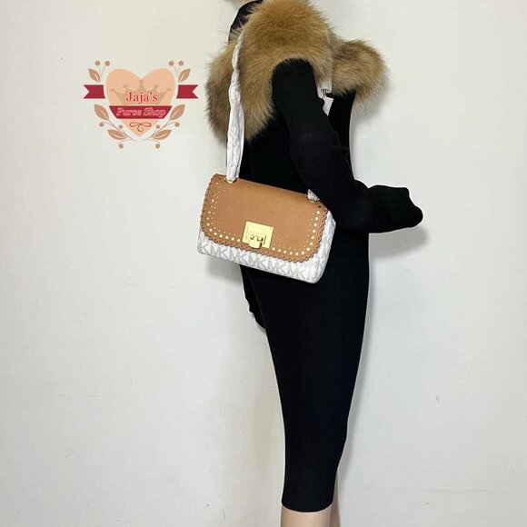 🤎Michael Kors Coated Canvas Shoulder or Crossbody Purse🤎 - Picture 13 of 17